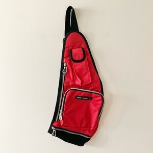 NEW Vintage Old Navy red & black crossbody bag